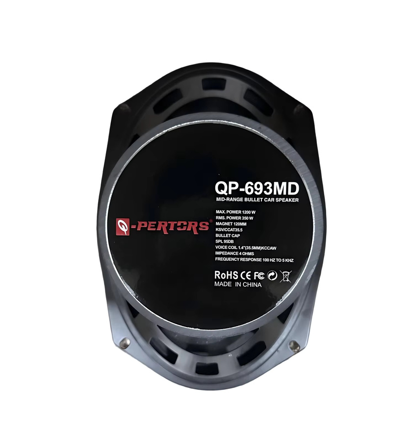 Q-PERTORS Auto-Stereo-Mitteltöner in Schwarz, 6x9 Zoll für deine Auto-Audio-Modifikation - Bild 6