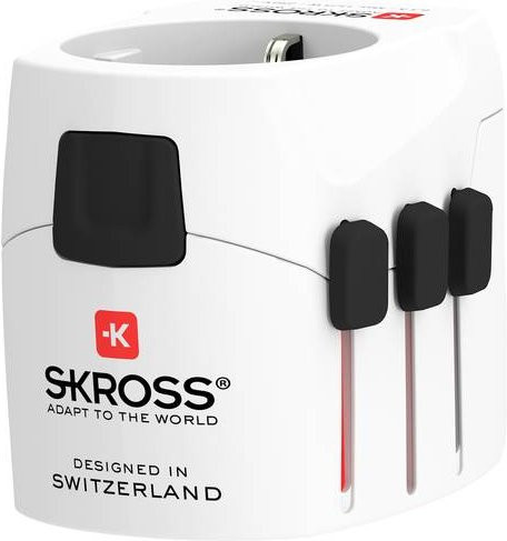 Skross Reiseadapter Pro Light USB in Weiß mit 2x USB-A und USB-C Anschlüssen - Bild 1
