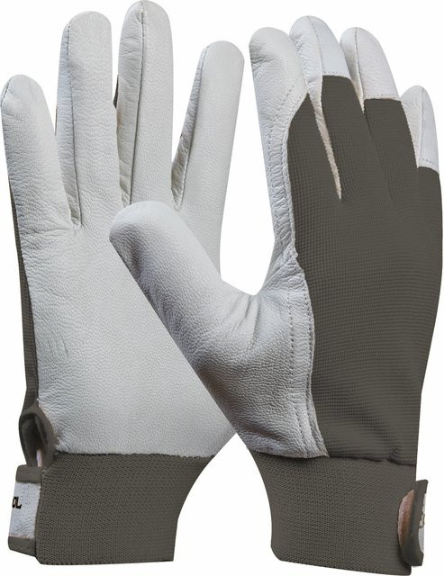 Gebol Handschuh Uni Fit Comfort aus Leder in Weiß Größe XL - Bild 1