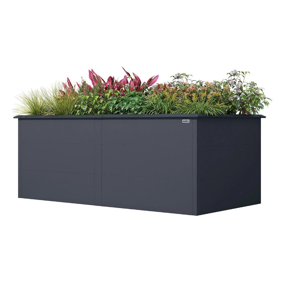 Weka Metall-Hochbeet Gary XL in Anthrazit, B: 200 cm, T: 100 cm, H: 77 cm - Bild 2