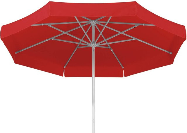 Schneider Marktschirm Jumbo Rot mit UV 50+ Schutz und Seilzugmechanik, Durchmesser: 400 cm - Bild 1