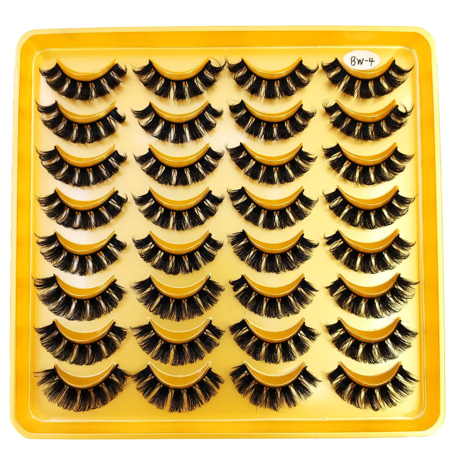 AMSDCN Künstliche Wimpern, 16 Paar, Russisches Volumen, 3D-Effekt - Bild 3