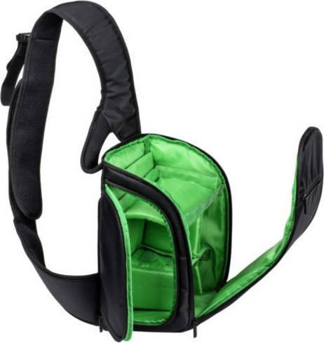 Rivacase DSLR Kamerarucksack Schwarz Grün B/H/T: 20,0 x 26,0 x 12,5 cm - Bild 2