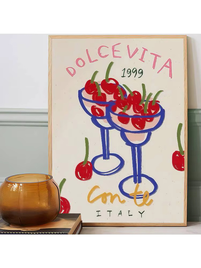 Vintage Abstract Paper Poster Moetch für Cafe und Home Decor, Mehrfarbig, 15 x 15 x 1,5 cm - Bild 3