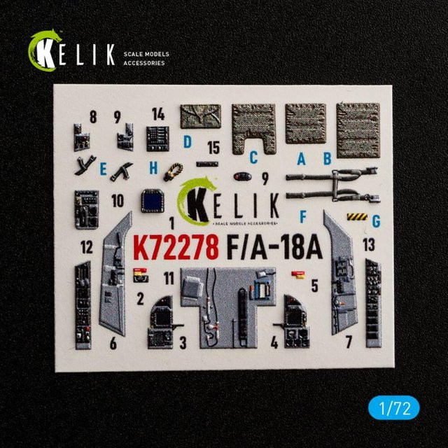 Academy F/A-18A - Interior 3D Decals - Bild 1