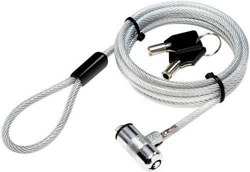 LogiLink Laptop Schloss mit Schlüsselschloss und 2 Schlüsseln, Farbe: Silber, NBS009 - Bild 1