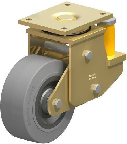 Blickle LSFE-SE 202K-SG Lenkrolle gefedert in Anthrazit und Grau mit Stahl, Rad-Durchmesser: 200 mm, Tragfähigkeit: 850 kg - Bild 1