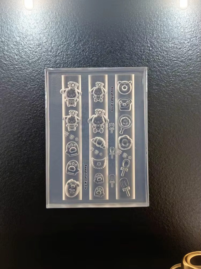 ZYAS 3D Silikon-Nagelform, Tier-Design, Transparent - Bild 3