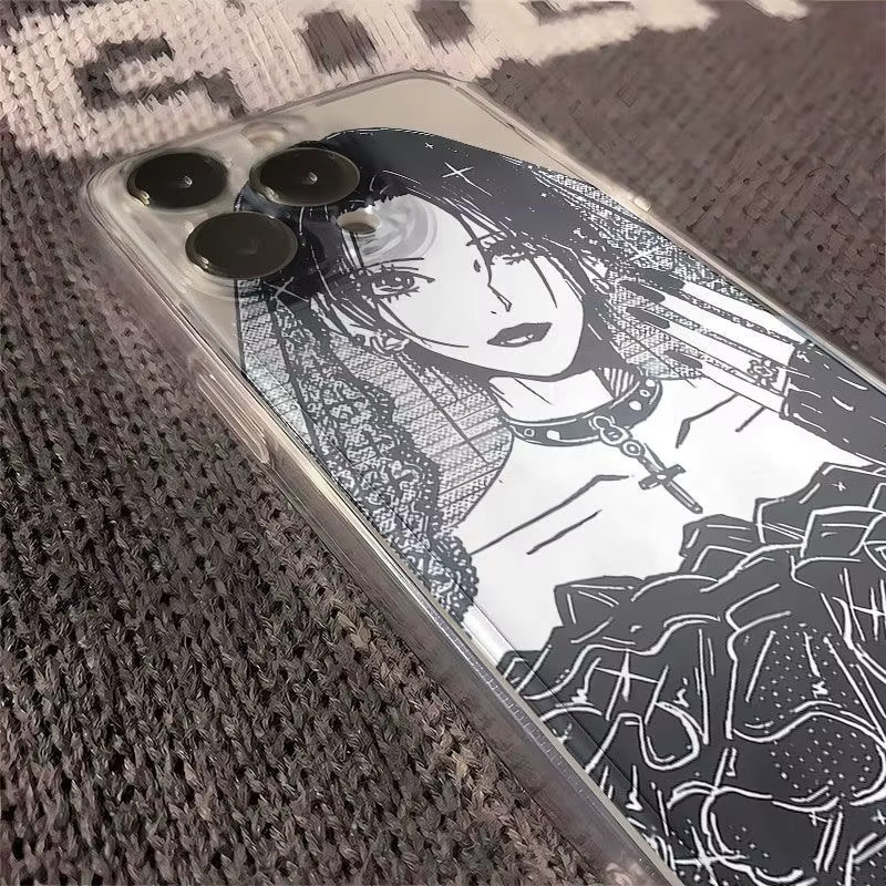 Oosaki Nana iPhone Schutzhülle mit luxuriösem süßem Hochzeitskleid Design in Transparent für iPhone 7 bis iPhone 17 Pro Max Modelle - Bild 4