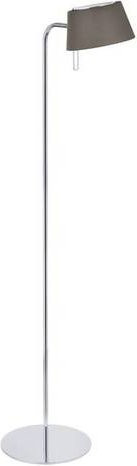 Brumberg Stehlampe modern in Nickel und Braun mit G9 Halogenleuchtmittel 48W - Bild 1