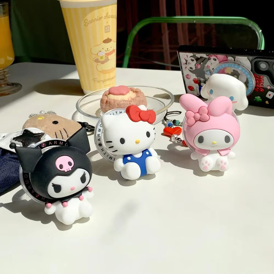 Sanrio MagSafe Magnetischer Handygriff-Ständer mit faltbarem kabellosem Ladehalter für iPhone, Hello Kitty Kuromi My Melody, Multicolour - Bild 3