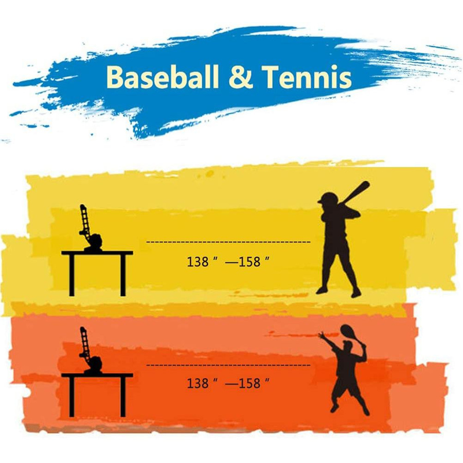TOMTOP JMS 2 in 1 Baseball und Tennis Pitching Machine Automatische Pitcher Outdoor Sport Spiele rot Set - Bild 3