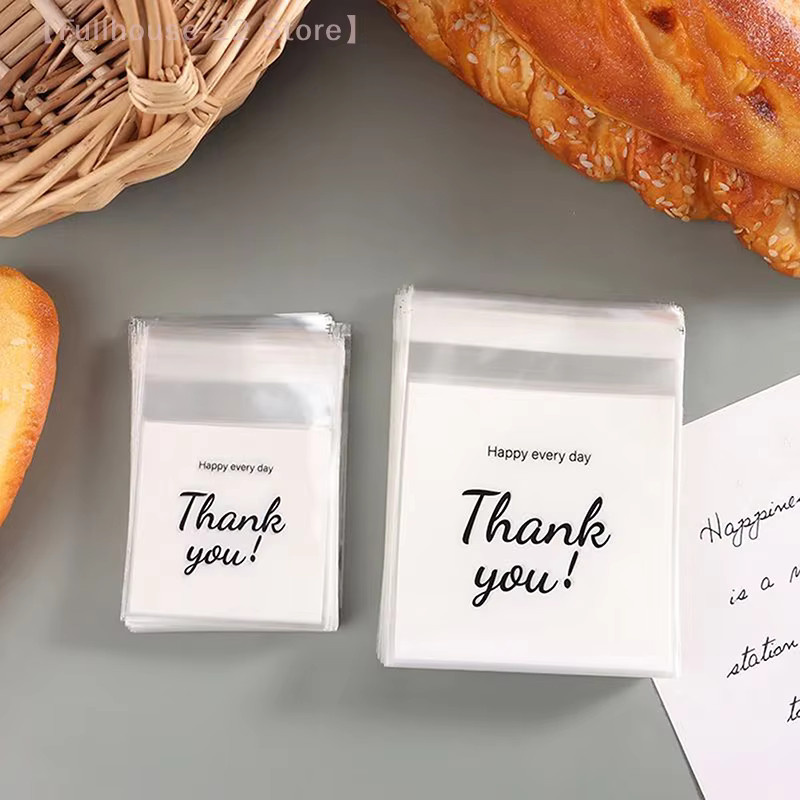 50 Stück transparente selbstklebende Plastiktüten von DANKE für Schmuck, Kekse und Geschenke - Bild 3