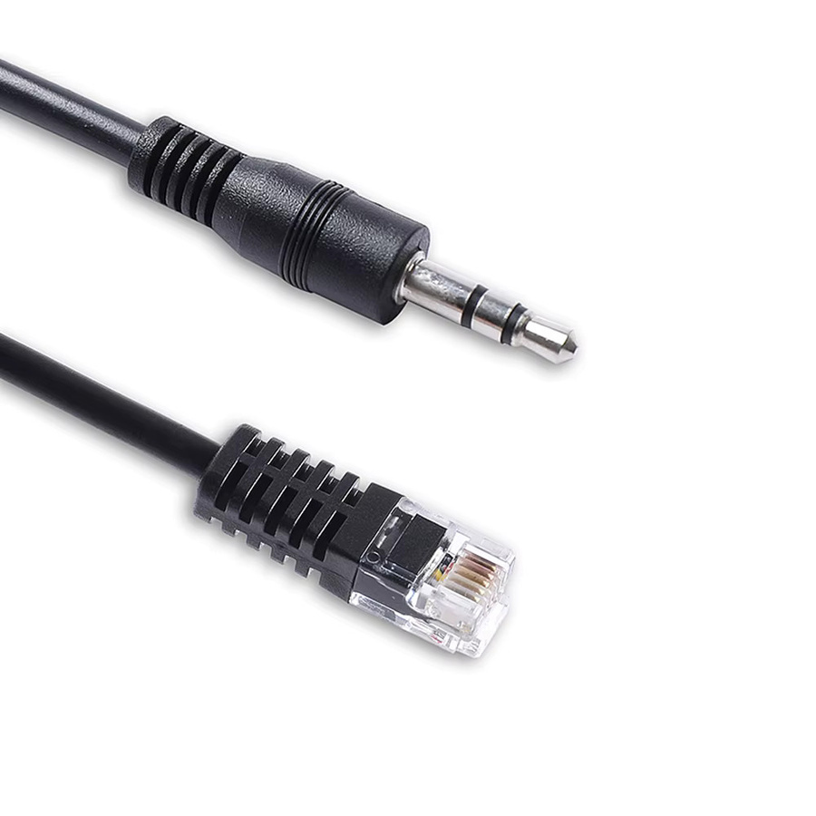 Fanatec Adapterkabel von 3,5 mm Stereo-Klinkenstecker auf RJ12 für Clubsport-Radbasen, Schwarz - Bild 2