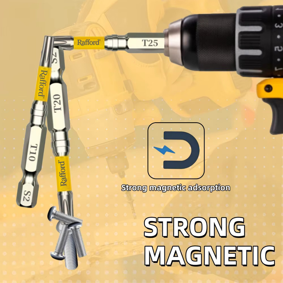 Rafford 10-teiliges Torx-Set T7-T40 aus Edelstahl in Silber, magnetische Reparaturwerkzeuge für Haushaltsgeräte, Elektrowerkzeuge und PC-DIY - Bild 3