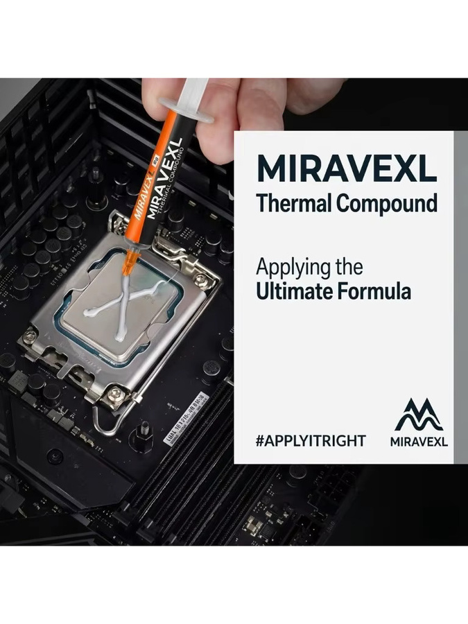 MIRAVEXL Hochleistungs-Wärmeleitpaste in Grau für CPU, GPU, PC und Xbox, 8g - Bild 7