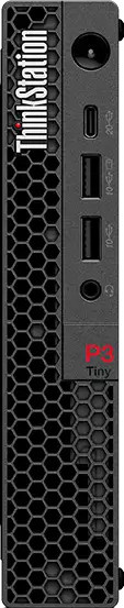 Lenovo ThinkStation P3 Tiny Gen2 Mini-PC Schwarz mit Intel Core Ultra 9 285, 64GB RAM, 1TB SSD, RTX A1000 und Windows 11 Pro - Bild 1