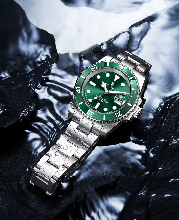 Corgeut Armbanduhr Automatik, Edelstahl, Keramiklünette, Saphirglas, Herren - Bild 1