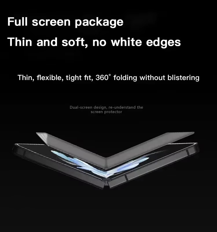 Matte Hydrogel-Displayschutzfolie aus weichem TPU für Samsung Galaxy Z Flip 7, 6, 5, 4 und 3, Innen- und Außenseite, Transparent - Bild 2