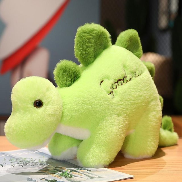Binchi Fitness Triceratops Dinosaurier Plüschtier, Grün, ab 14 Jahren - Bild 1
