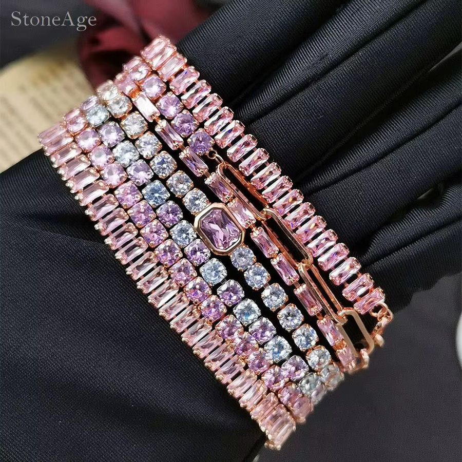 StoneAge Tennis-Armband, Roségold, Zirkonia, Damen - Bild 2