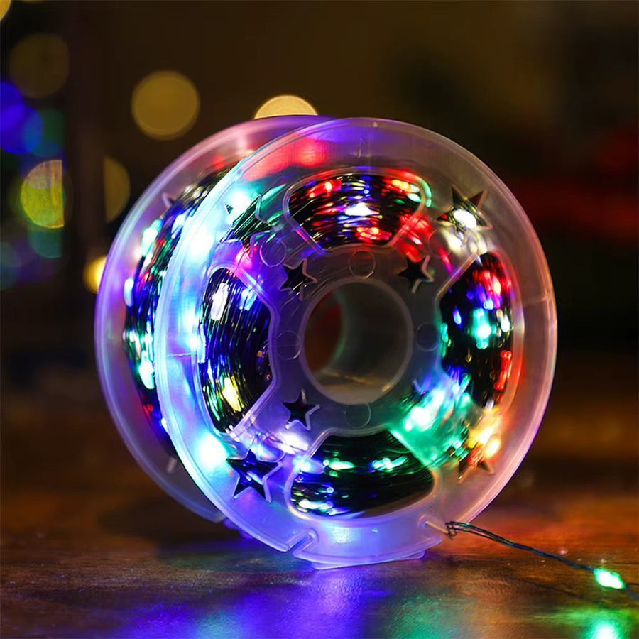 LED Lichterkette RGB Multicolour mit grünem Draht für Outdoor und Weihnachten Dekoration - Bild 2