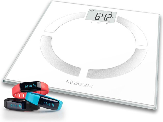 Medisana Vivit MX3 Körperanalysewaage Connect mit Bluetooth und Sleep Tracking in Weiß - Bild 1