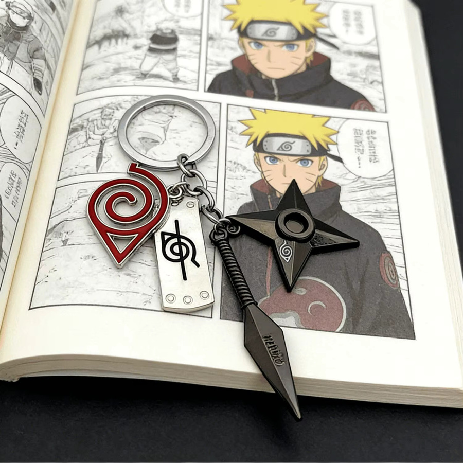 Naruto Akatsuki Organisation Metallanhänger, Unisex - Bild 2