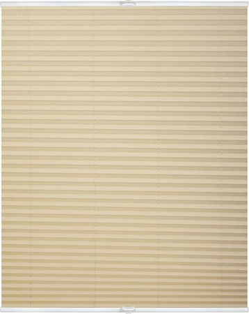 Lichtblick Plissee Klemmfix beige, B: 50 cm, H: 130 cm