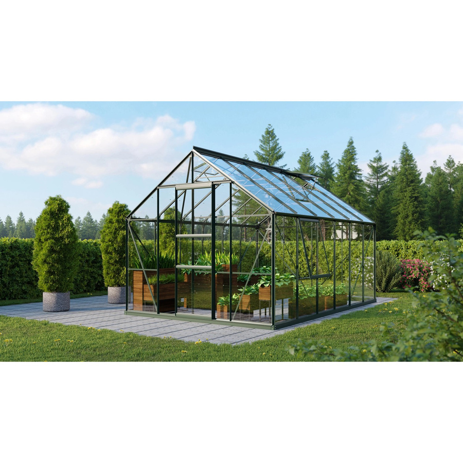 Vitavia Gewächshaus Meridian 1 Smaragd mit Sicherheitsglas und Vorzugsset - Bild 2