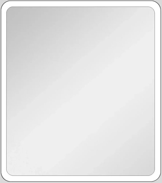 TALOS LED Badspiegel in Aluminium Silver, B/H: 40 x 45 cm - Bild 1