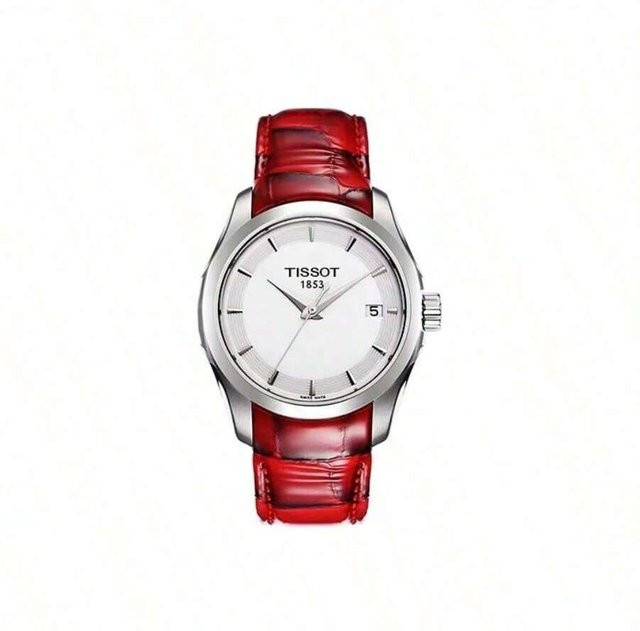 Tissot Armbanduhr, Quarz, Lederarmband, rosa, Damen - Bild 1