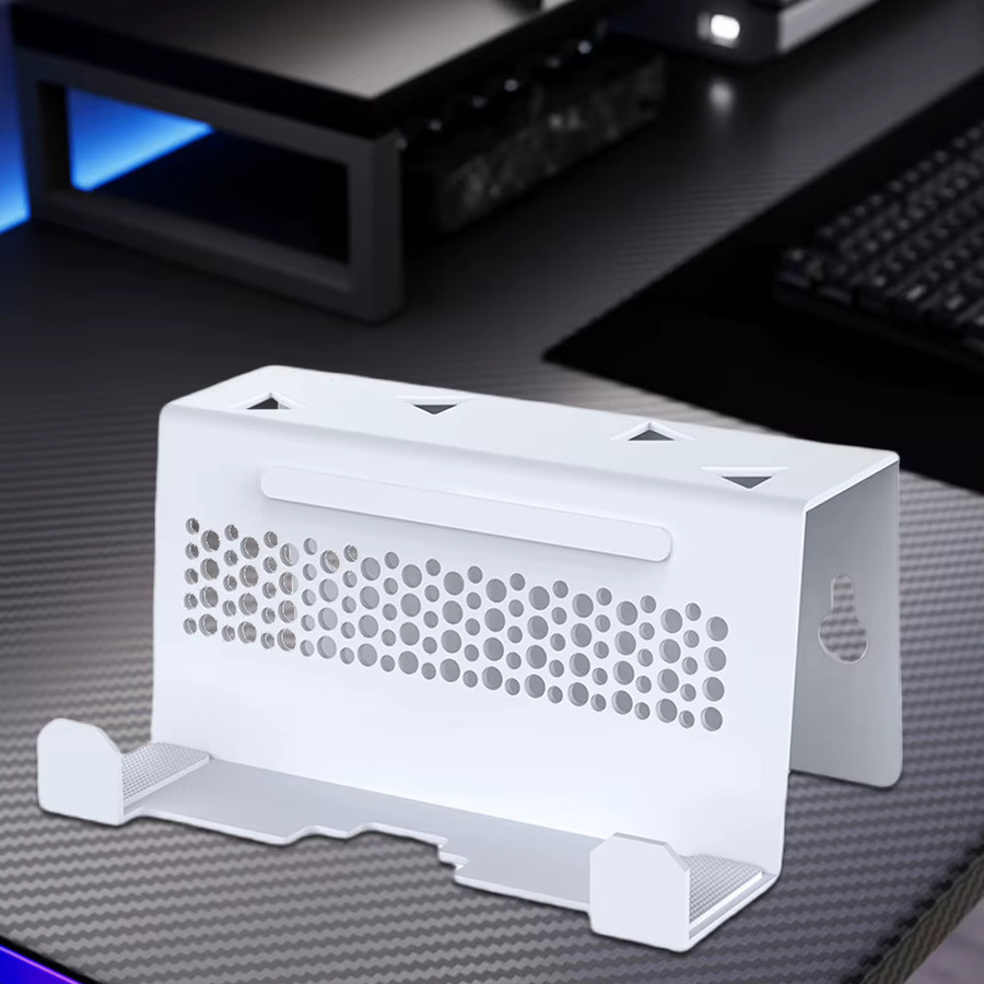 Platzsparende TV-Dockingstation Wandhalterung in Weiß für ROG Ally X, PS5 Portal und Steam Deck - Bild 2