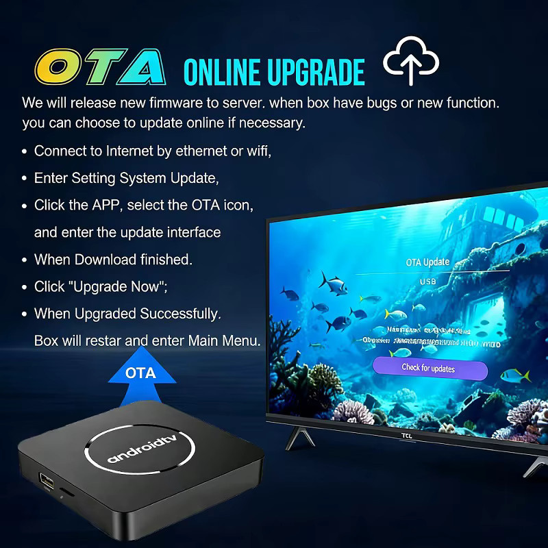 YOZHIXU Smart TV Box Q10 Android 16 Media Streamer mit Sprachfernbedienung, 8GB RAM, 128GB Speicher, Schwarz - Bild 3