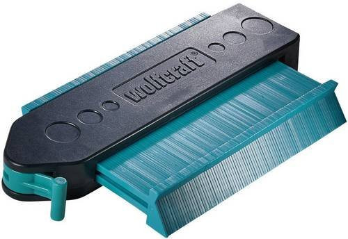 Wolfcraft Konturenlehre in Grün und Schwarz aus Kunststoff mit 130 mm Breite - Bild 1