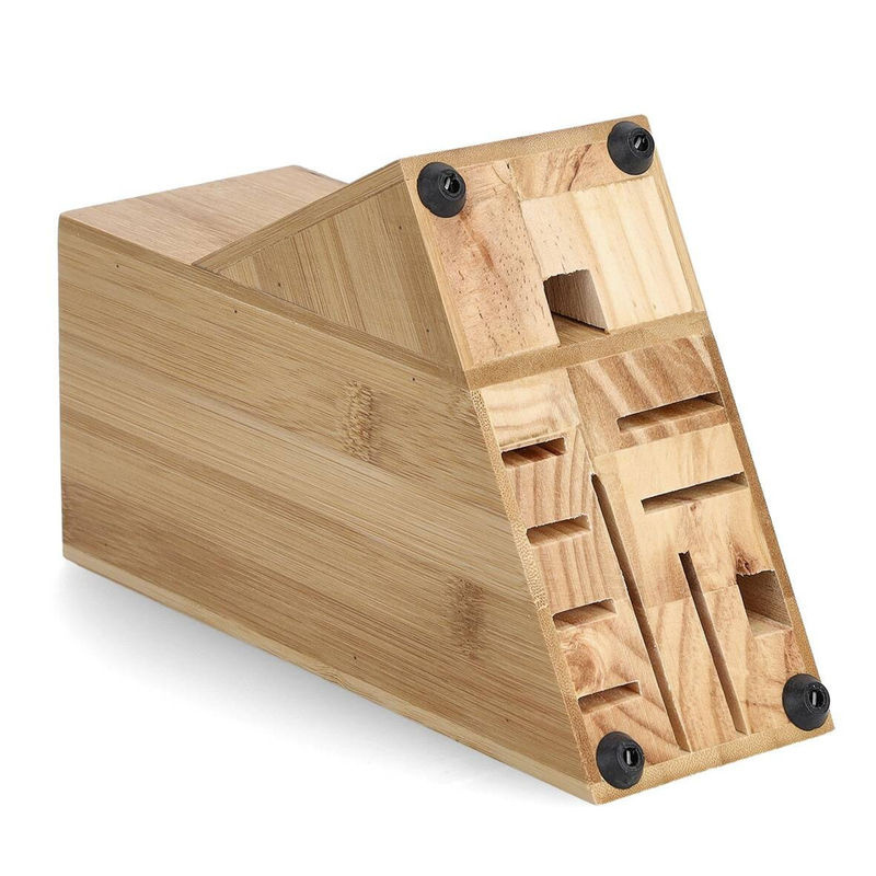 Zeller Present Messerblock Bamboo in Braun B/T/H: 22,0 x 22,0 x 9,0 cm - Bild 4