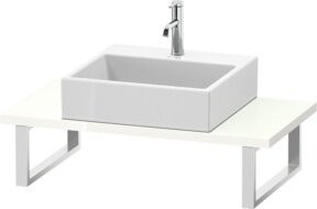 Duravit Konsole Compact L-Cube in Weiß hochglänzend, B/T/H: 80 x 48 x 3 cm - Bild 1