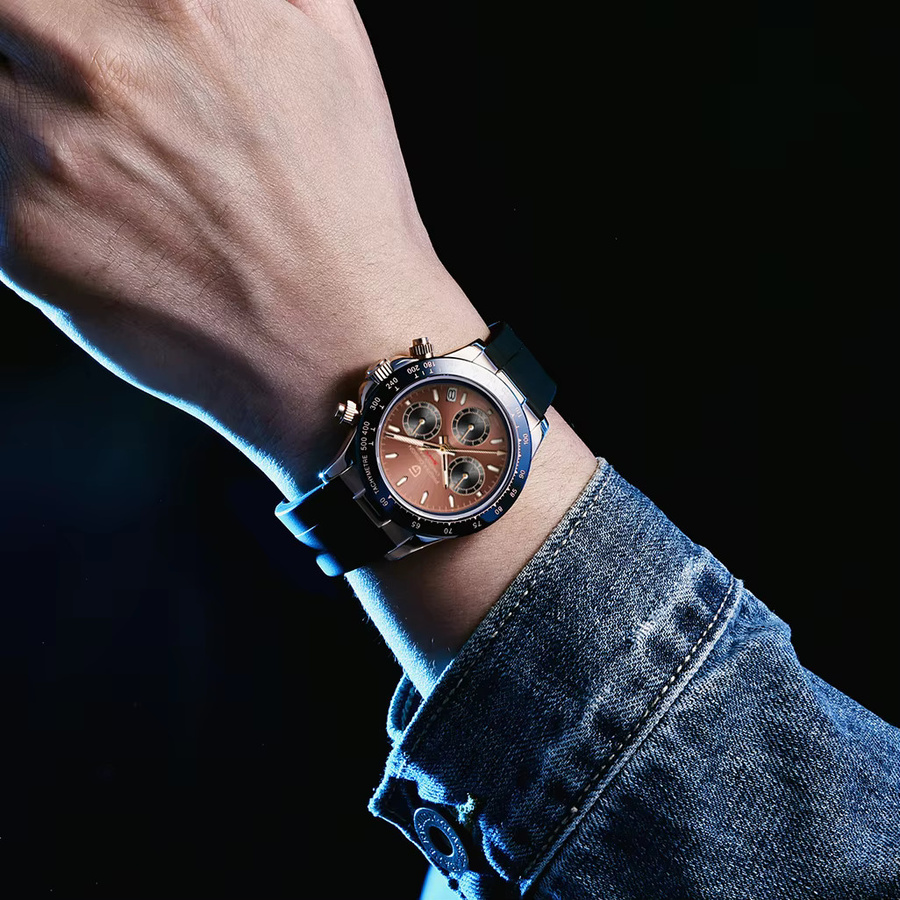 PAGANI DESIGN Chronograph, Gold, Edelstahl, Quarz, Herren - Bild 3