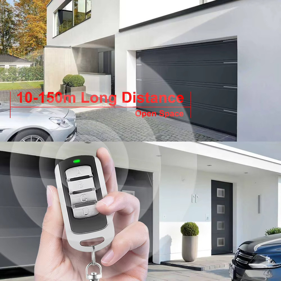 Scimagic-RC Multifrequenz-Universal-Garagenfernbedienung 4 in 1 Tor-Türöffner-Duplikator in Schwarz (280–868 MHz) - Bild 4