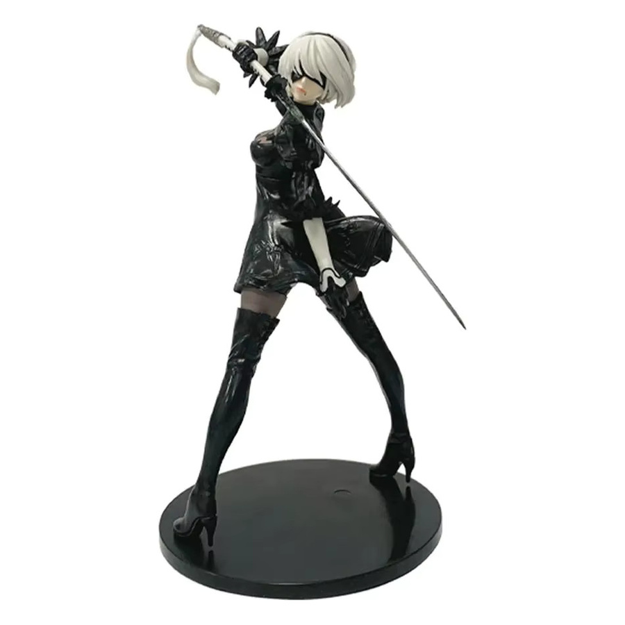 Bandai NieR:Automata Yorha 2B, Actionfigur, Schwarz, Weiß, Kunststoff - Bild 2