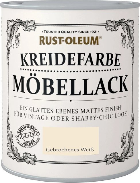 Rust-Oleum Kreidefarbe Möbellack Weiß Matt 0,75 l - Bild 1