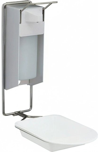 Relaxdays Eurospender aus Aluminium in Silber mit Hebel, B/T/H: 35 x 14,5 x 33,5 cm - Bild 1