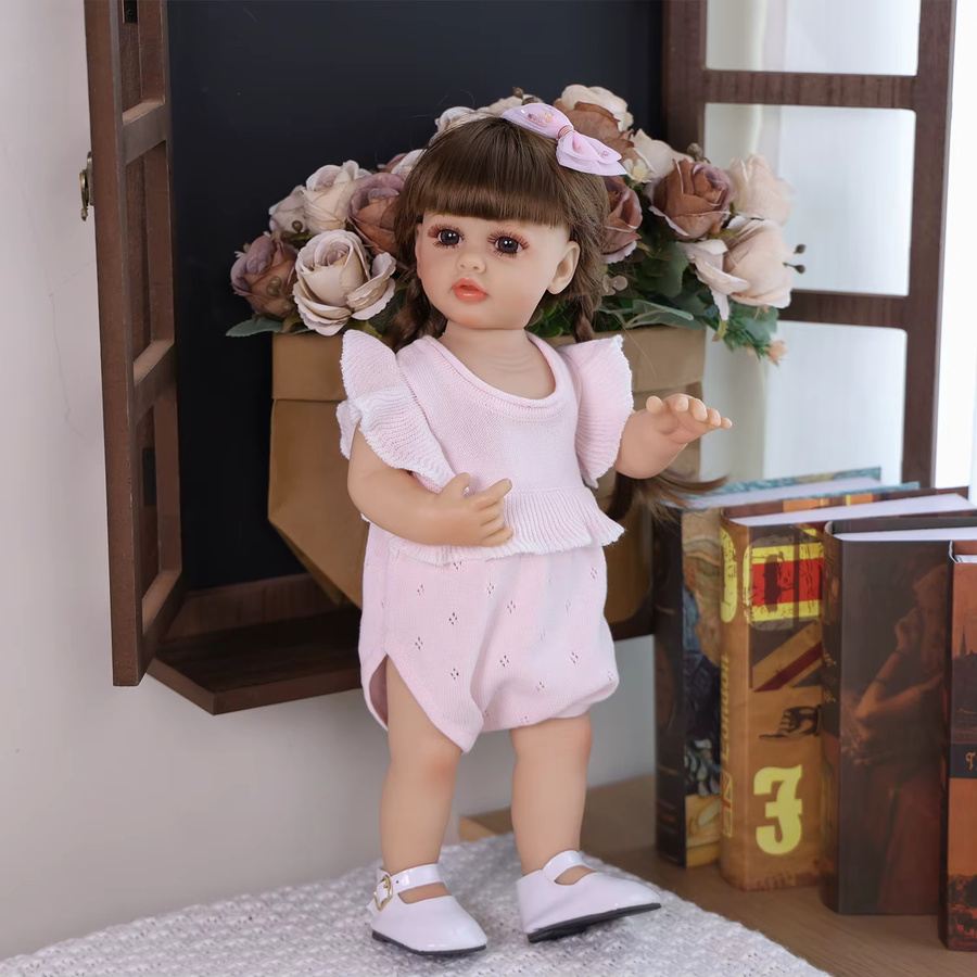 KEIUMI Reborn Baby-Puppe, Mädchenpuppe, 43cm, Silikon - Bild 2