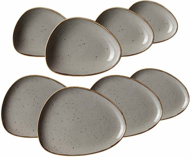 Ritzenhoff & Breker Tafelservice Taste 8er Set aus Keramik in Grau - Bild 1