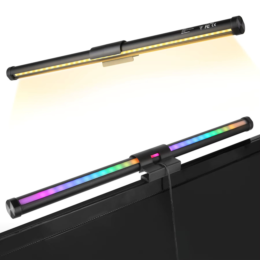 CHENBEN LED Monitor Lampe mit RGB, dimmbare Schreibtischlampe in Schwarz für Home Office und PC-Bildschirm - Bild 2