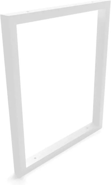 HEVVA Waschtischhalterung REUSS Wandmontage aus Metall in Weiß Matt, Tiefe: 35 cm - Bild 1
