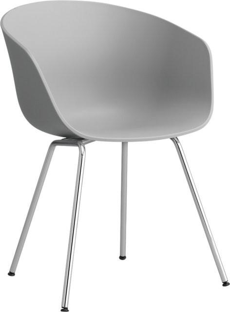 HAY About A Chair AAC 26 mit Armlehnen in Grau aus Polypropylen und Stahl mit mattem Finish - Bild 1