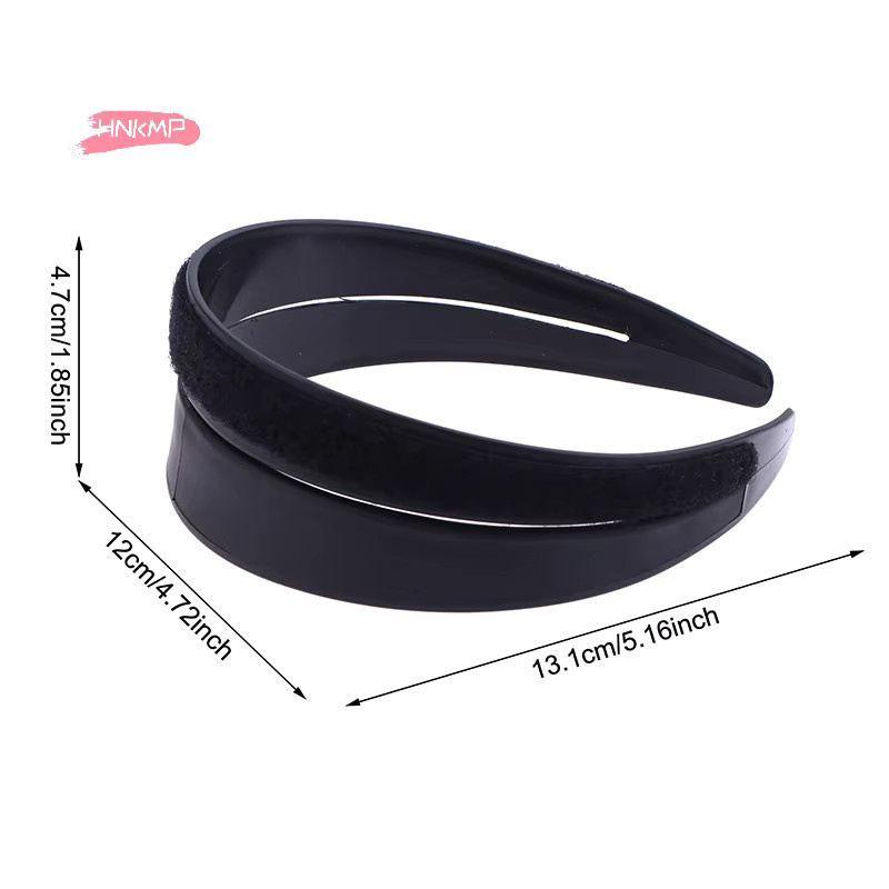 Bump-it-up Stirnband, Schwarz, Plüsch-Finish, Damen - Bild 3