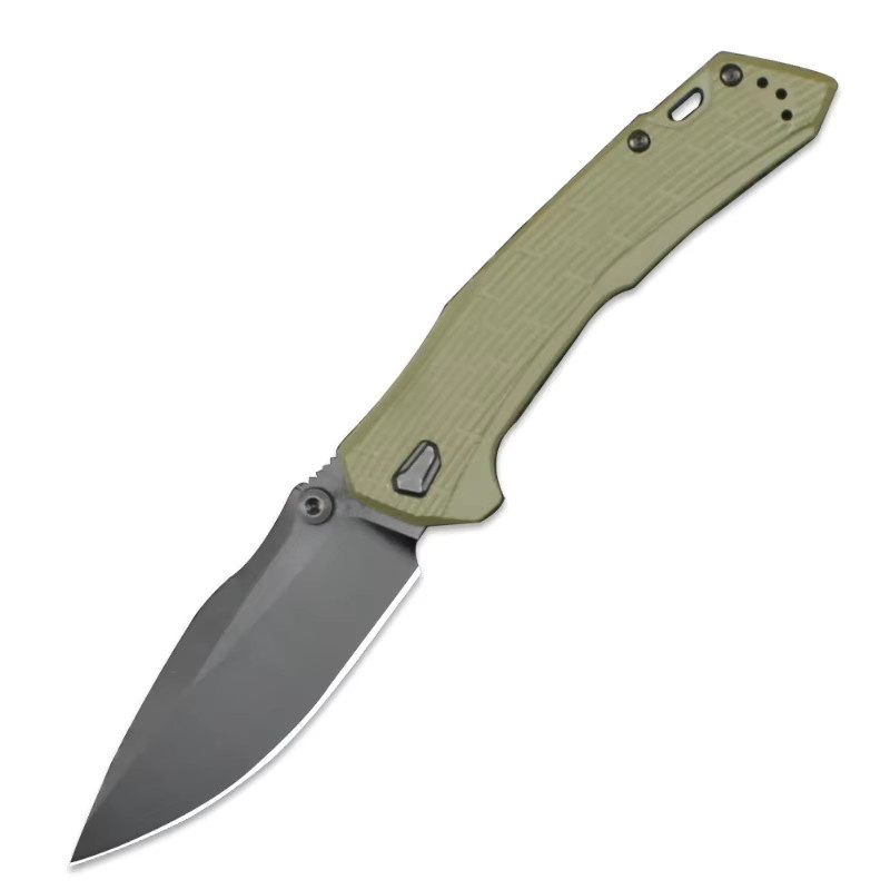Tragbares Z0203 Outdoor Klappmesser mit CPM-M4 Klinge und braunem G10 Griff für Jagd, Überleben und EDC-Einsatz - Bild 2