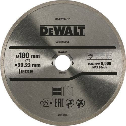 DeWalt Diamanttrennscheibe DT40206-QZ in Silber, Durchmesser: 180 mm - Bild 1